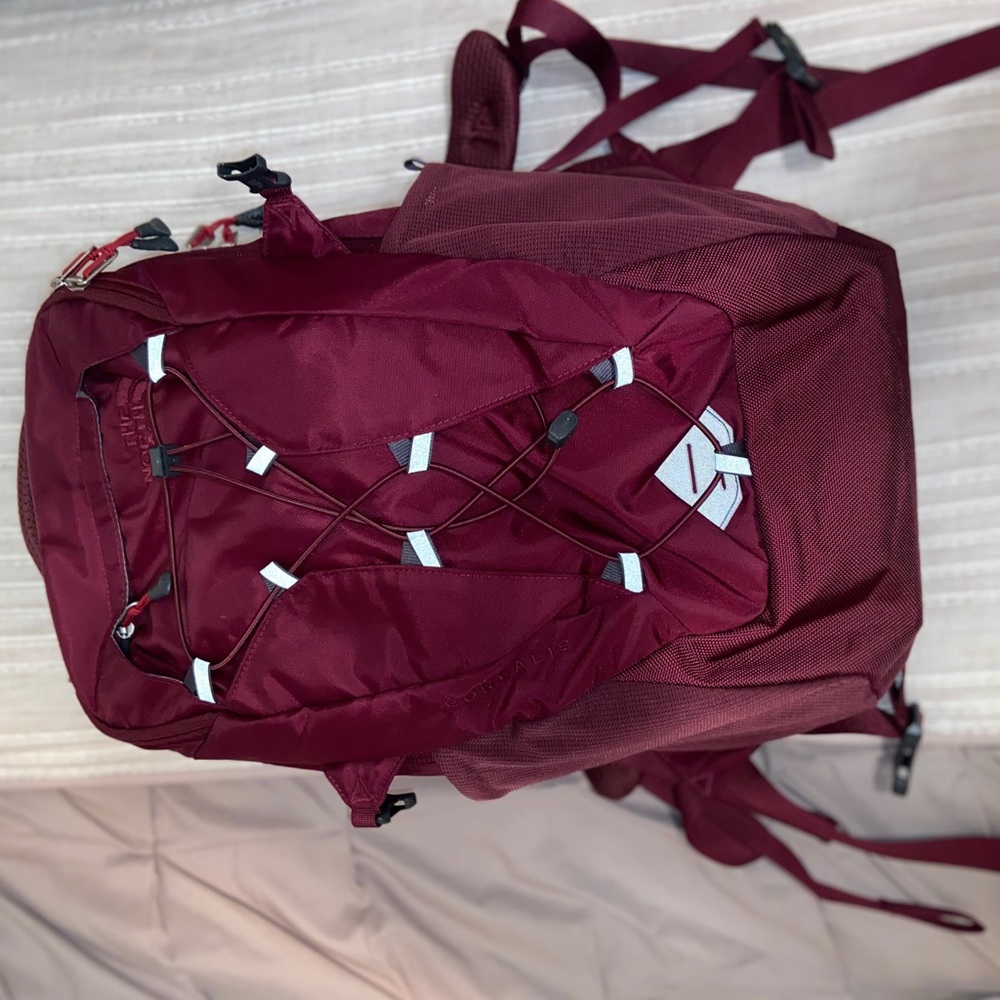 Maroon NorthFace backpack
